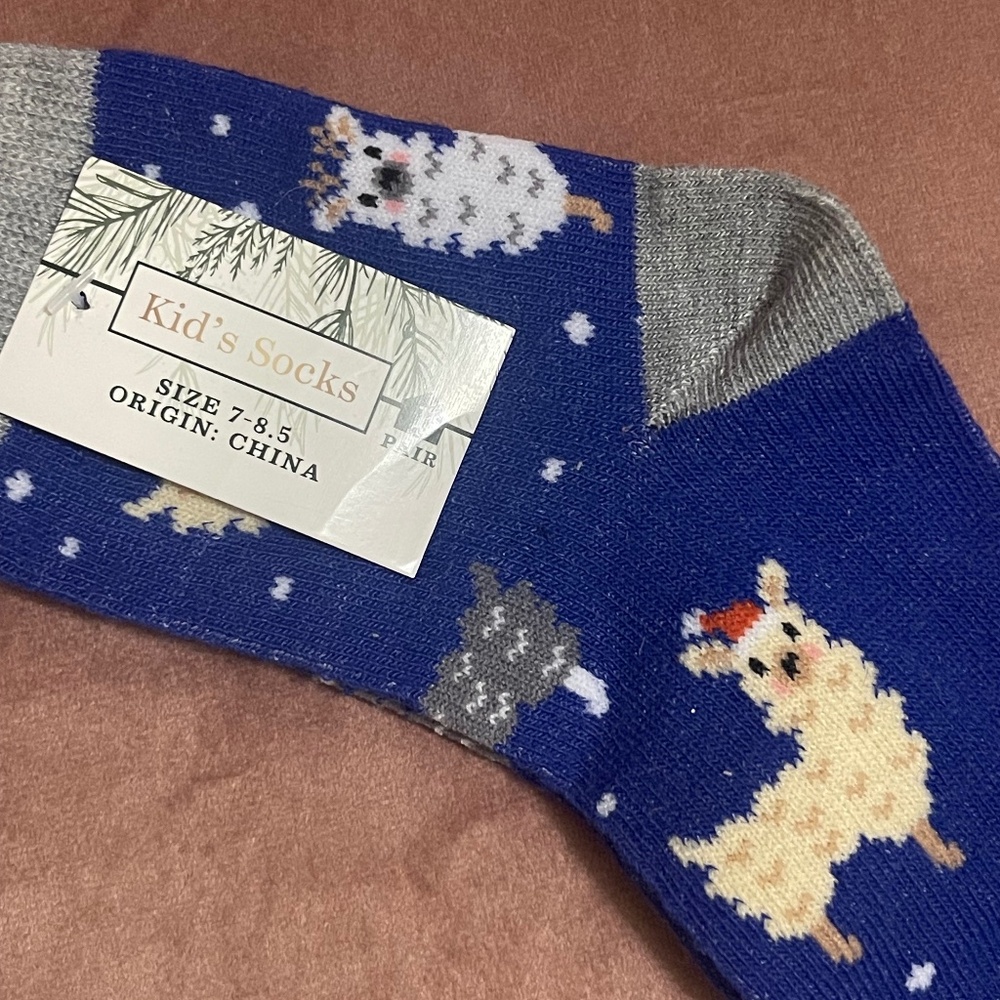 Cute Alpaca Kids Socks
